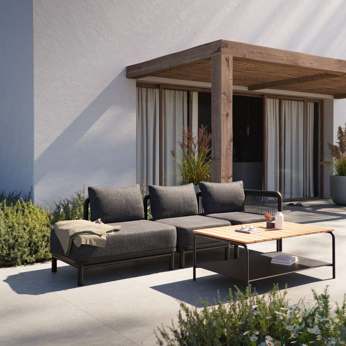 Kirra Lounge Sofa - 2 seater w/ open end