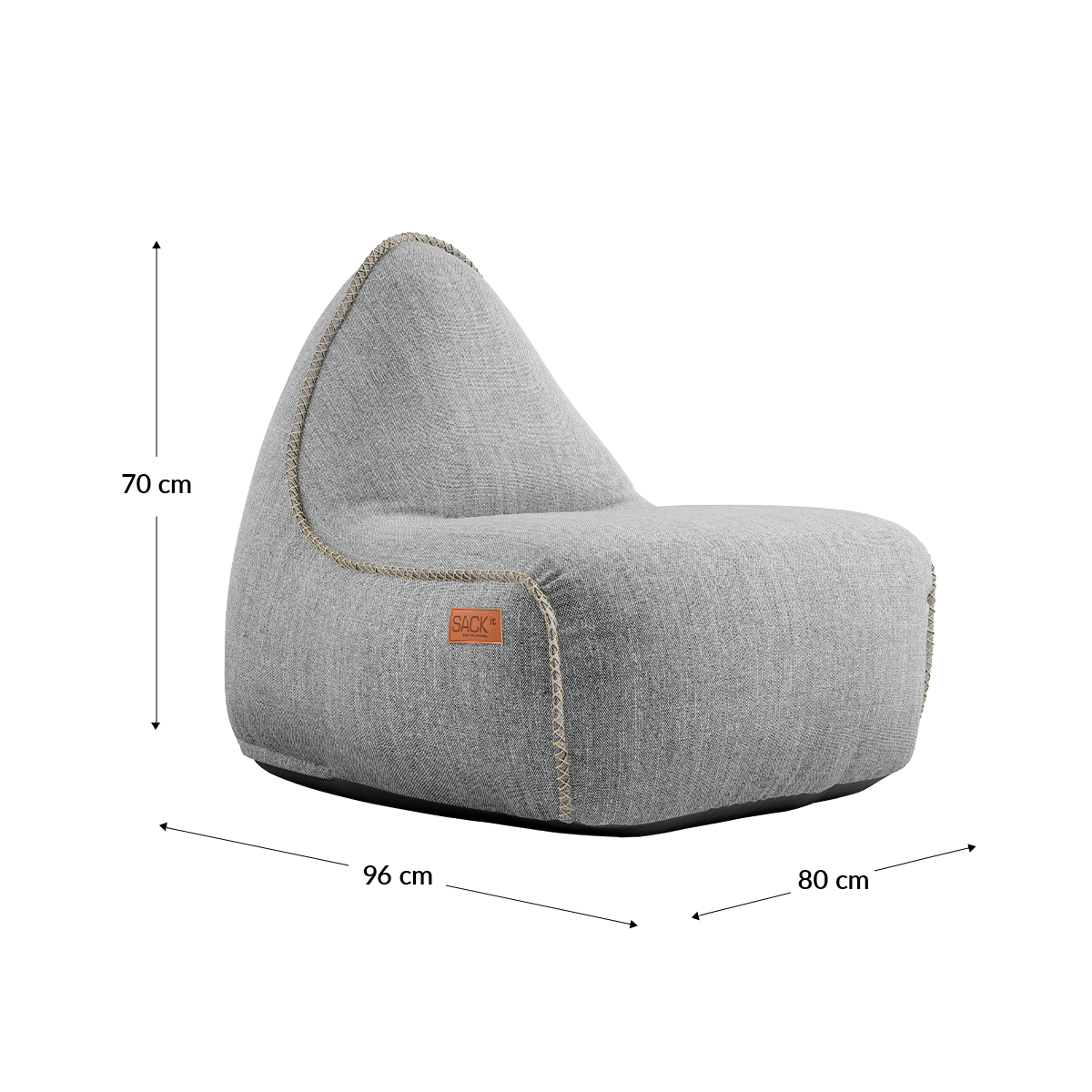 Cobana Lounge Chair - Sand Melange (Linen stitches)