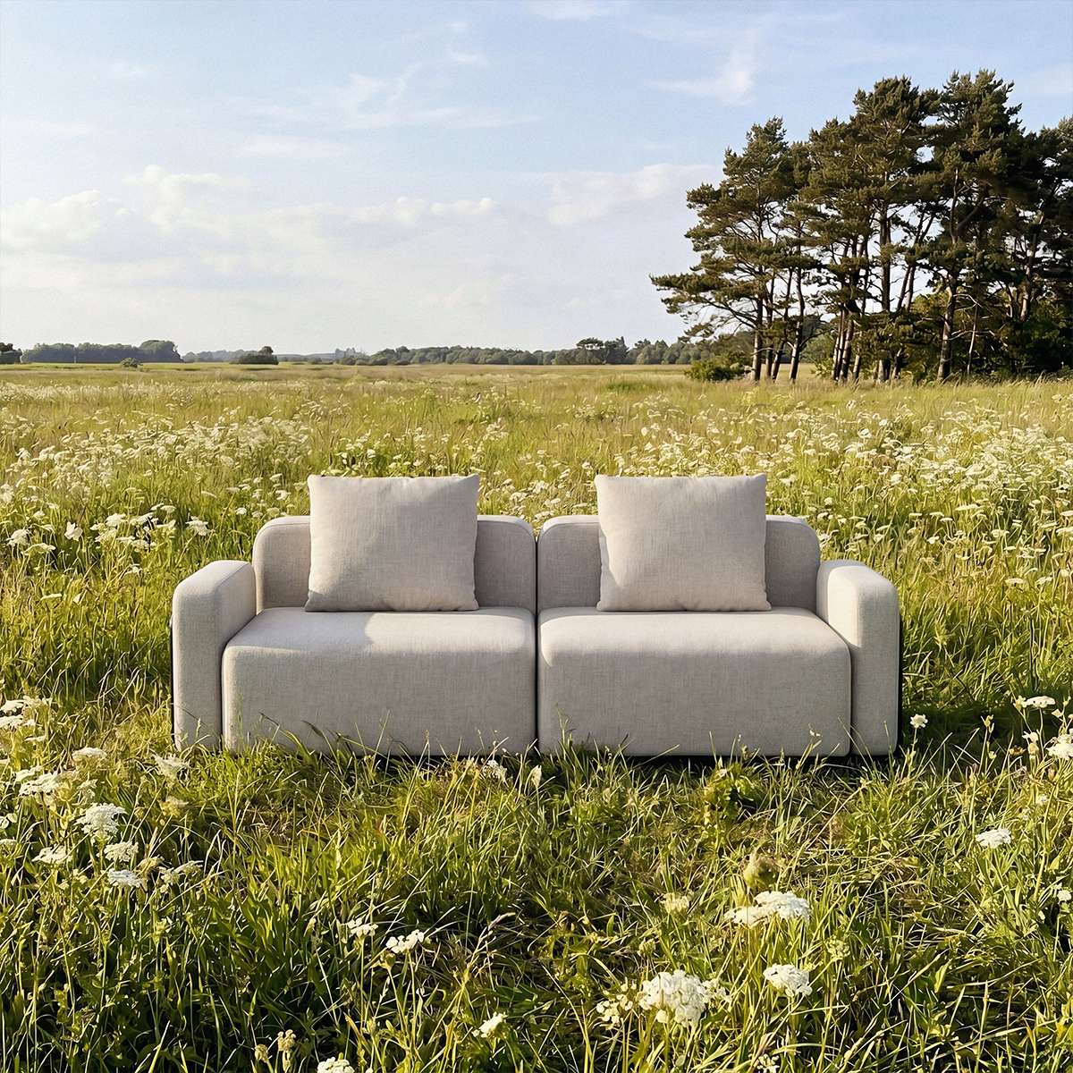 Cobana Lounge Sofa - 2 seater i Kirra Sand från sackit