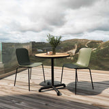 Kirra Cafe Table Noir & 2 Patio Chair No. One