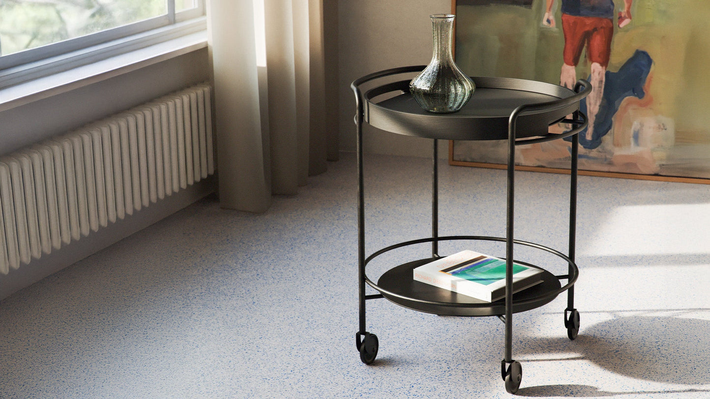 Nordic Serving Tray - Rund serveringsbricka i ekfaner, Ø50 cm