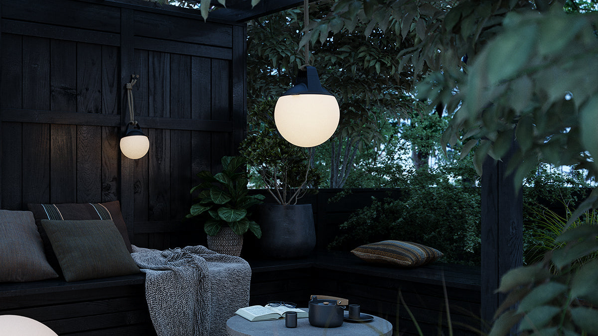 Patio Accessory Stand Ø22 + Light 250 - Inom- och utomhusstativ + batteridriven lampa