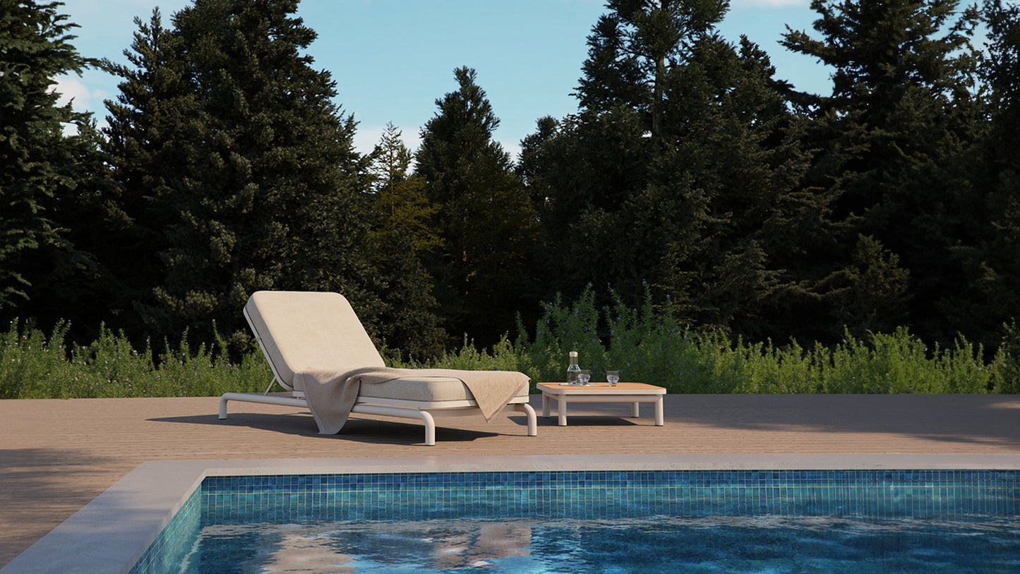 Kirra Sunbed - Vattenavvisande solstol i slitstarka material