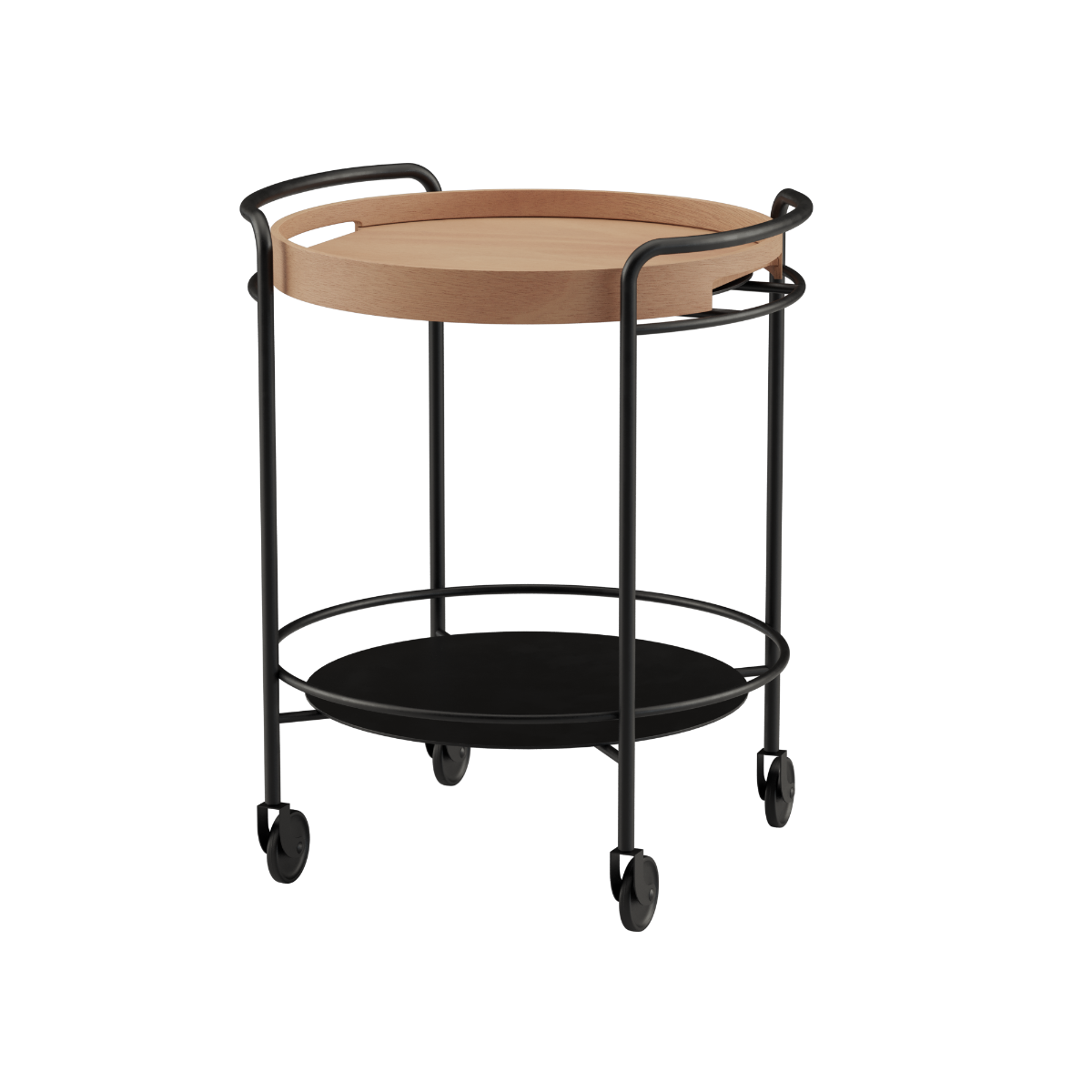 Serving Table w/ Nordic Serving Tray i naturlig ek från sackit