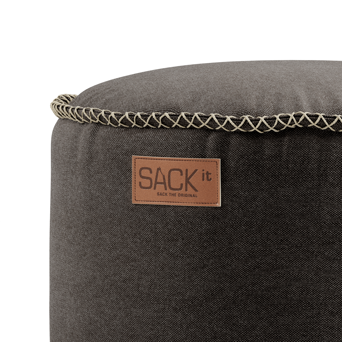 Canvas Pouf