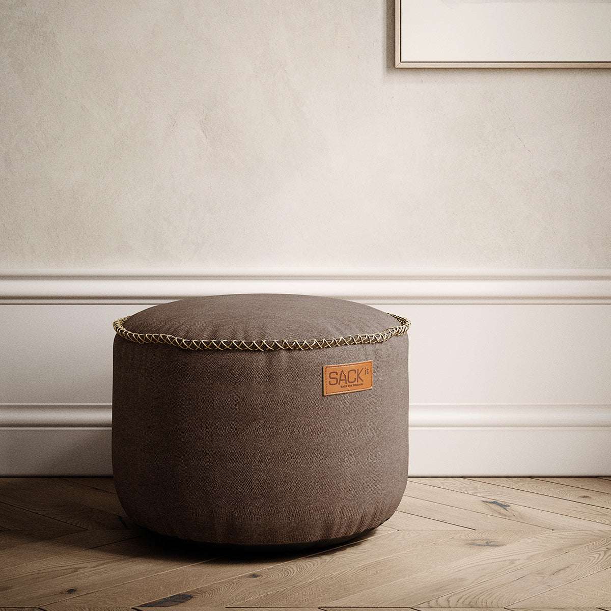 Canvas Pouf