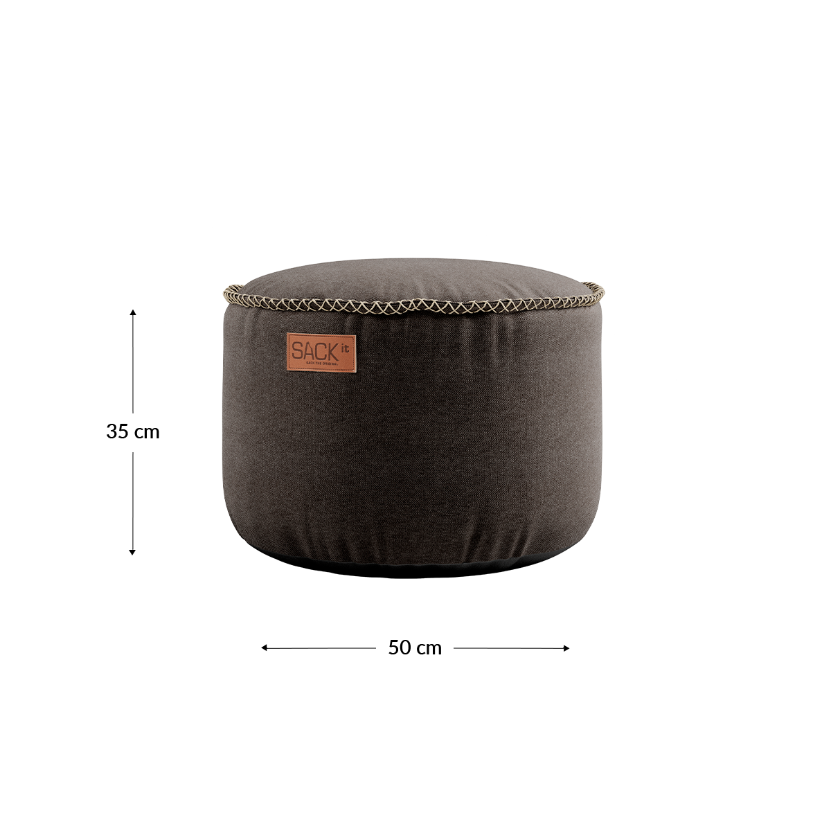 Canvas Pouf