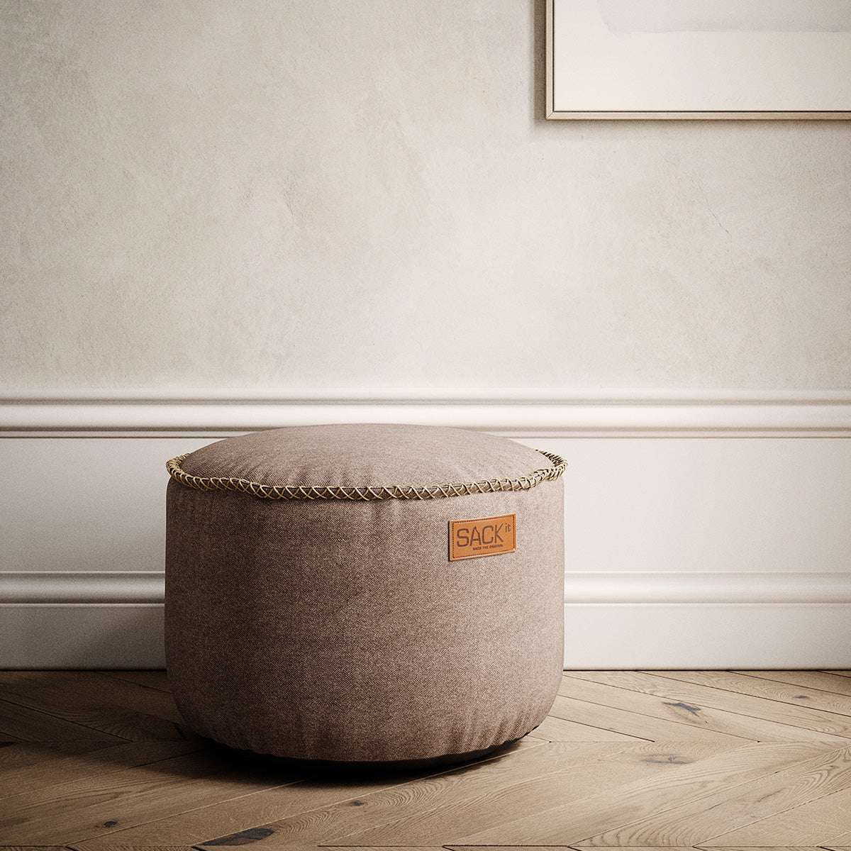 Canvas Pouf