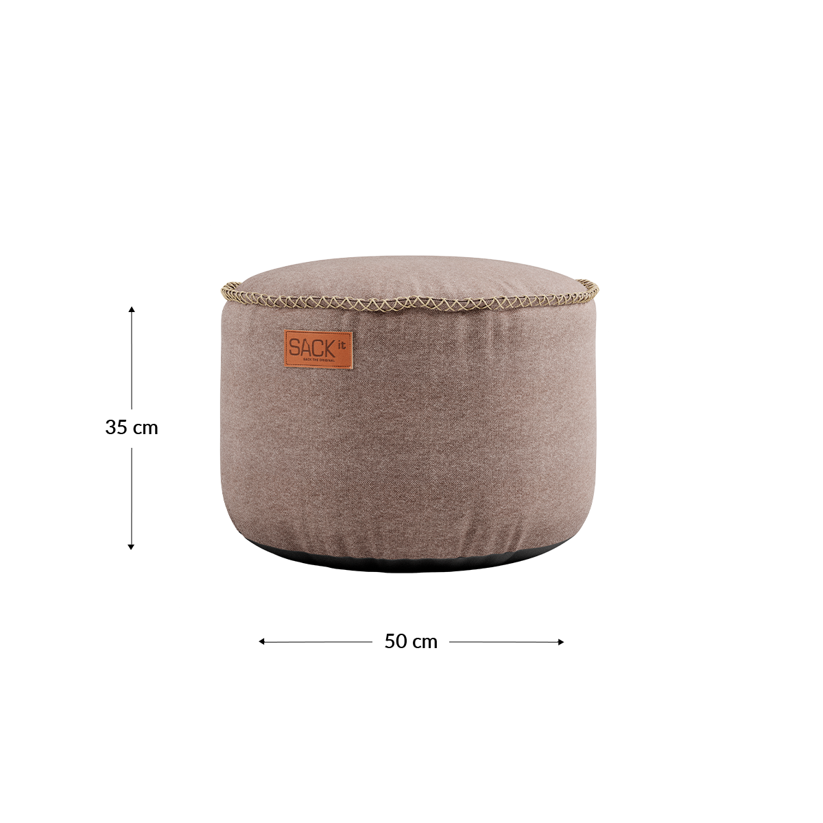 Canvas Pouf