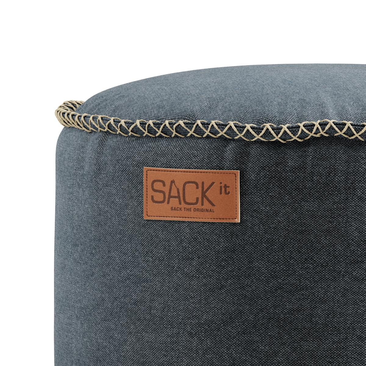 Canvas Pouf