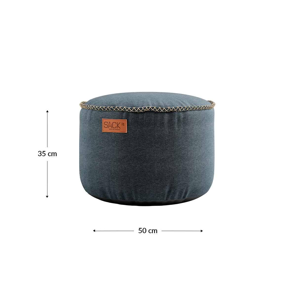 Canvas Pouf