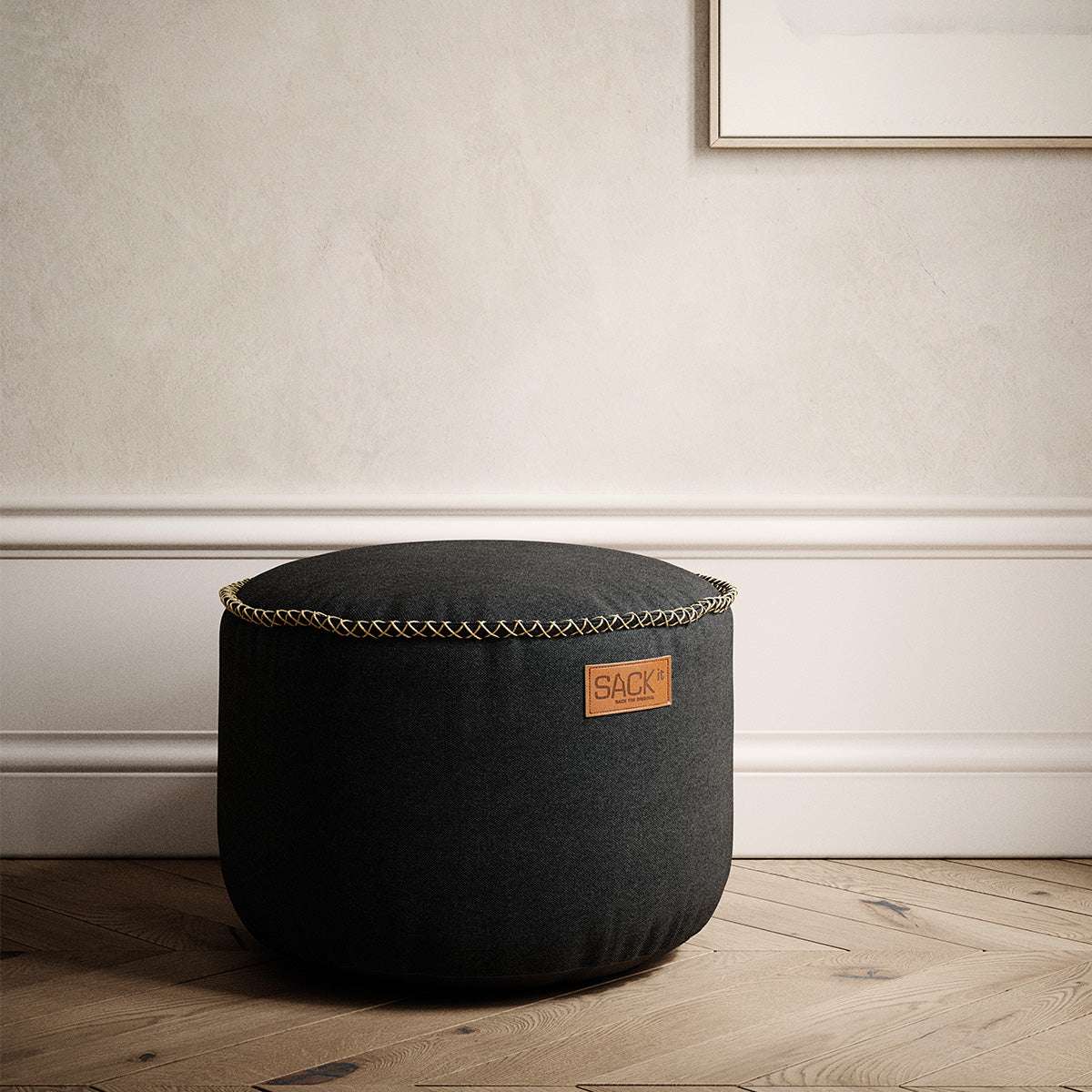Canvas Pouf