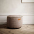 Canvas Pouf 2 Pack i Canvas Sand – miljöbild