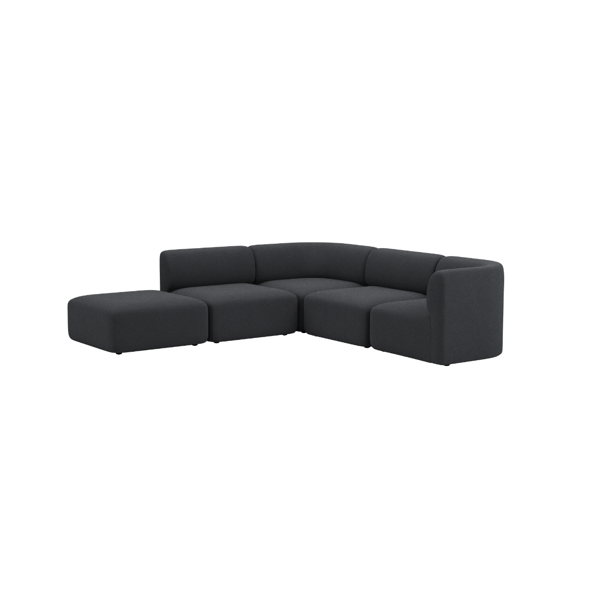 Fjord Sofa - Corner Sofa w/ open end i Cosmo Slate från sackit