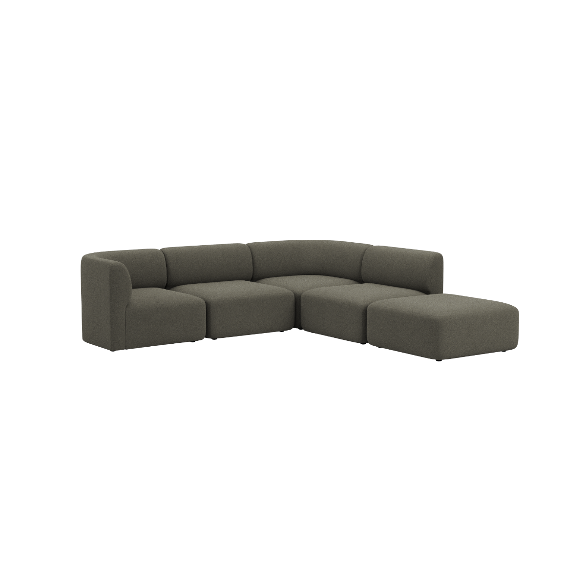 Fjord Sofa - Corner Sofa w/ open end i Cosmo Stone från sackit