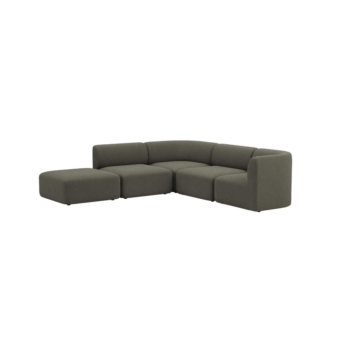 Fjord Sofa - Corner Sofa w/ open end i Cosmo Stone från sackit