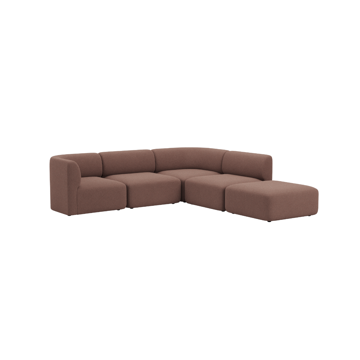 Fjord Sofa - Corner Sofa w/ open end i Cosmo Clay från sackit