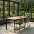 Kirra Dining Table Noir & 4 Patio Chair no. One