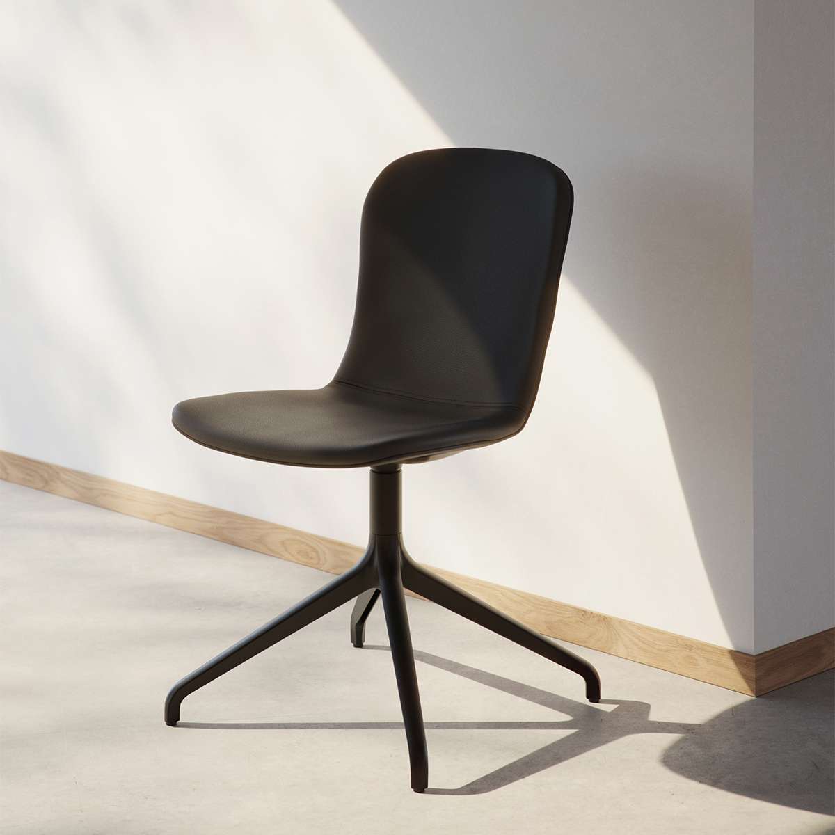Chair no. One S1 Black Swivel