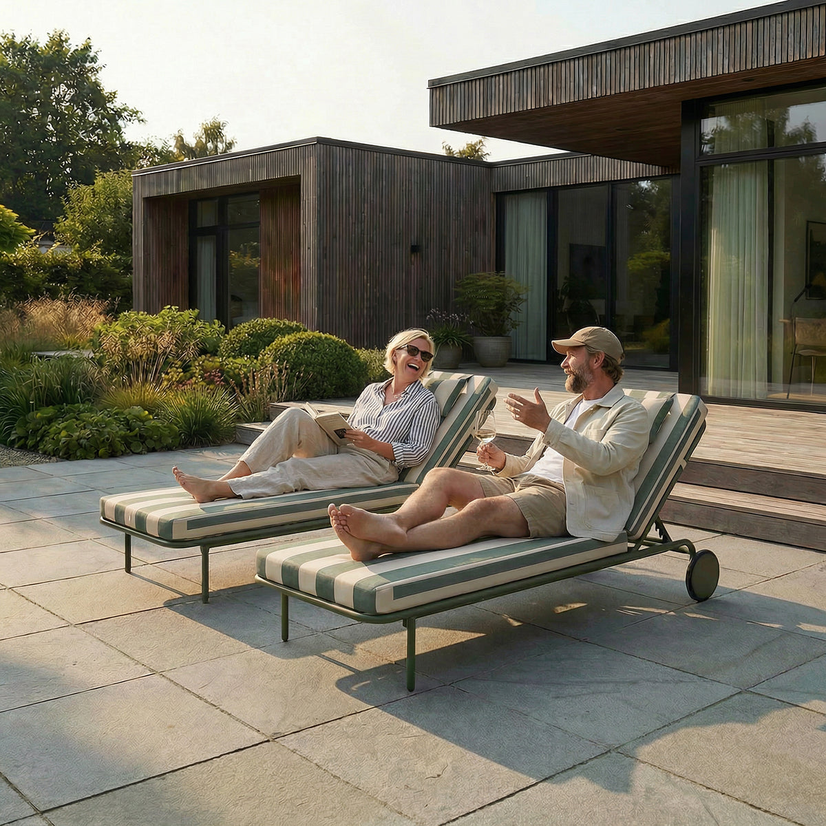 Mollis Sunbed - Mollis Solsäng i Olefin & Aluminium | SACKit
