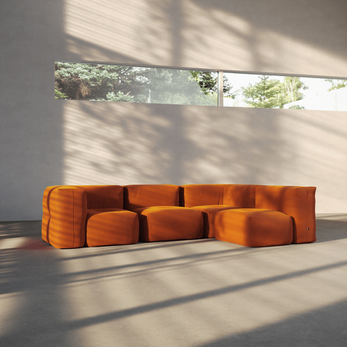 Soft Sofa Indoor - 4 Seater Corner Sofa