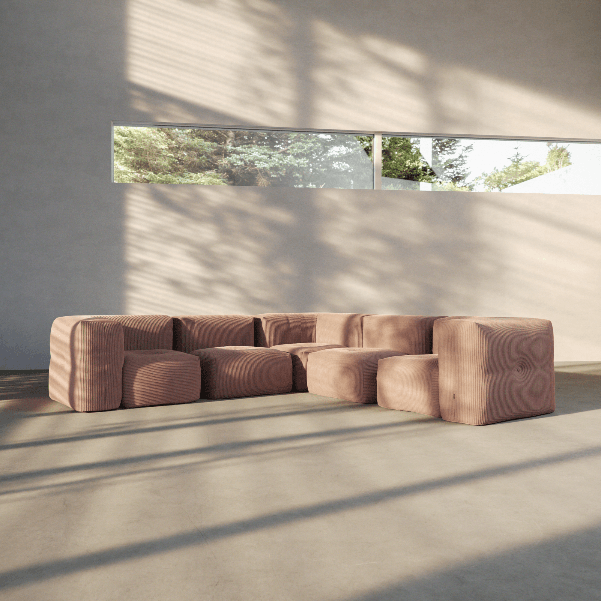 Soft Sofa Indoor - 5 Seater Corner Sofa