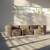 Soft Sofa Indoor - Corner i Teddy Brown – miljöbild