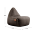 Canvas Lounge Chair & Pouf