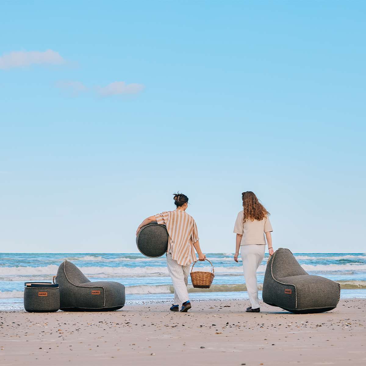 Cobana Lounge Chair & Pouf