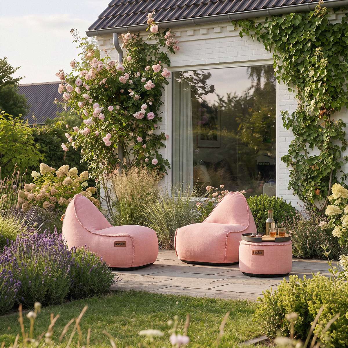 Cobana Lounge Chair & Pouf