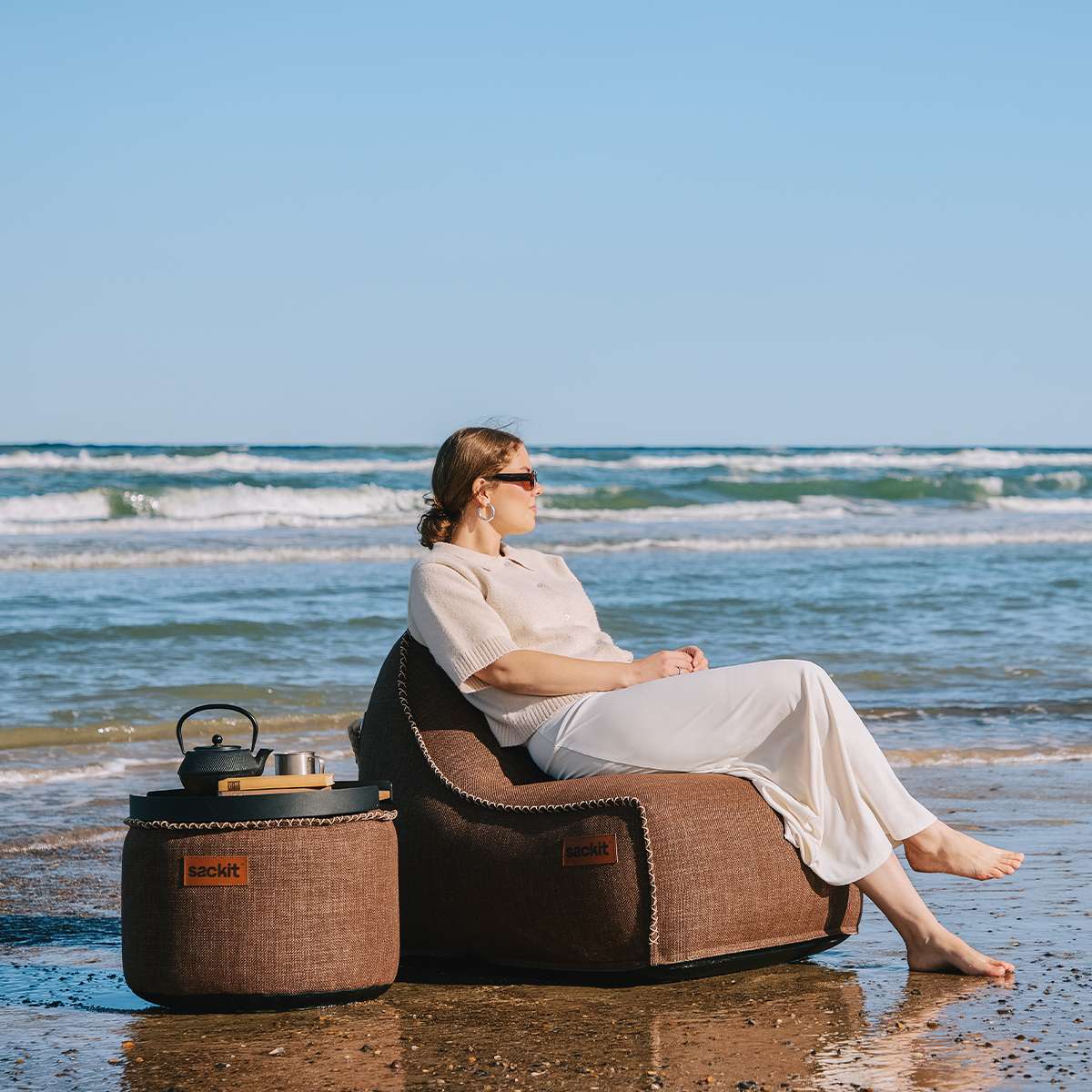 Cobana Lounge Chair & Pouf