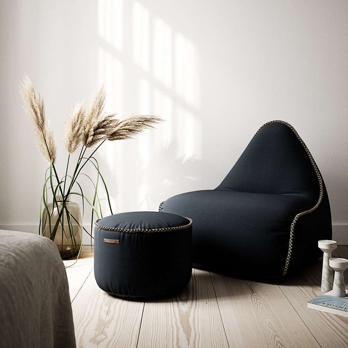 Cura Lounge Chair & Pouf