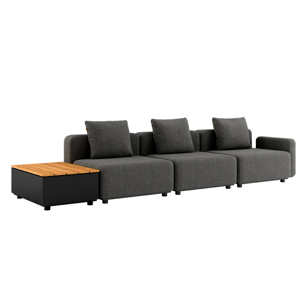 Cobana Lounge Sofa - 3 seater w/ Patio Storage Table