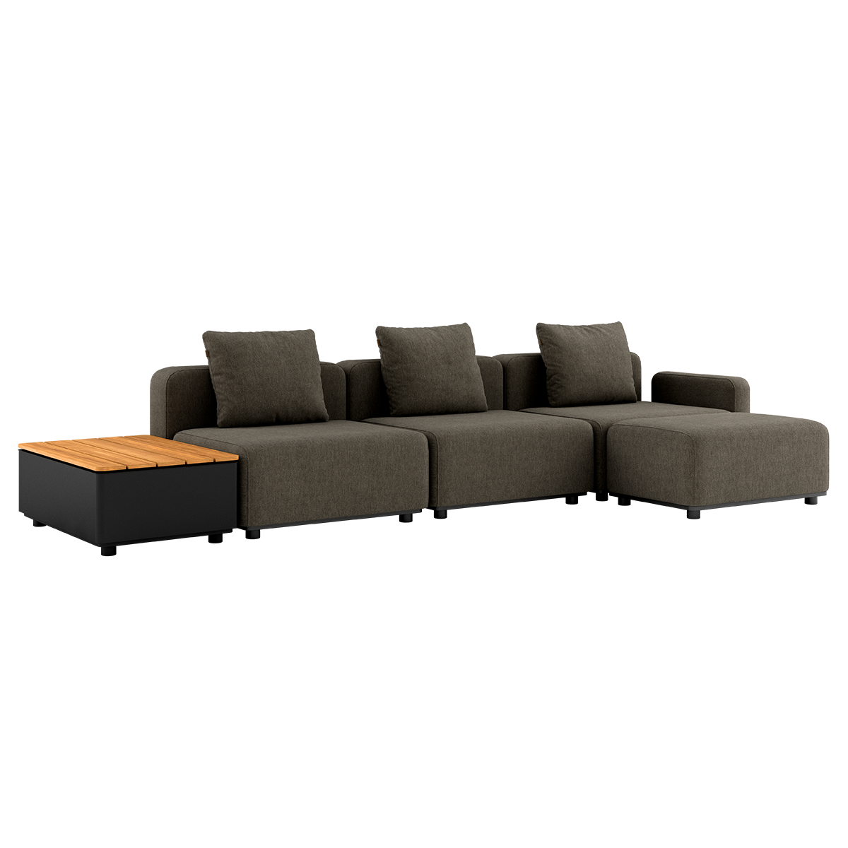 Cobana Lounge Sofa - 3 seater w/ Patio Storage Table