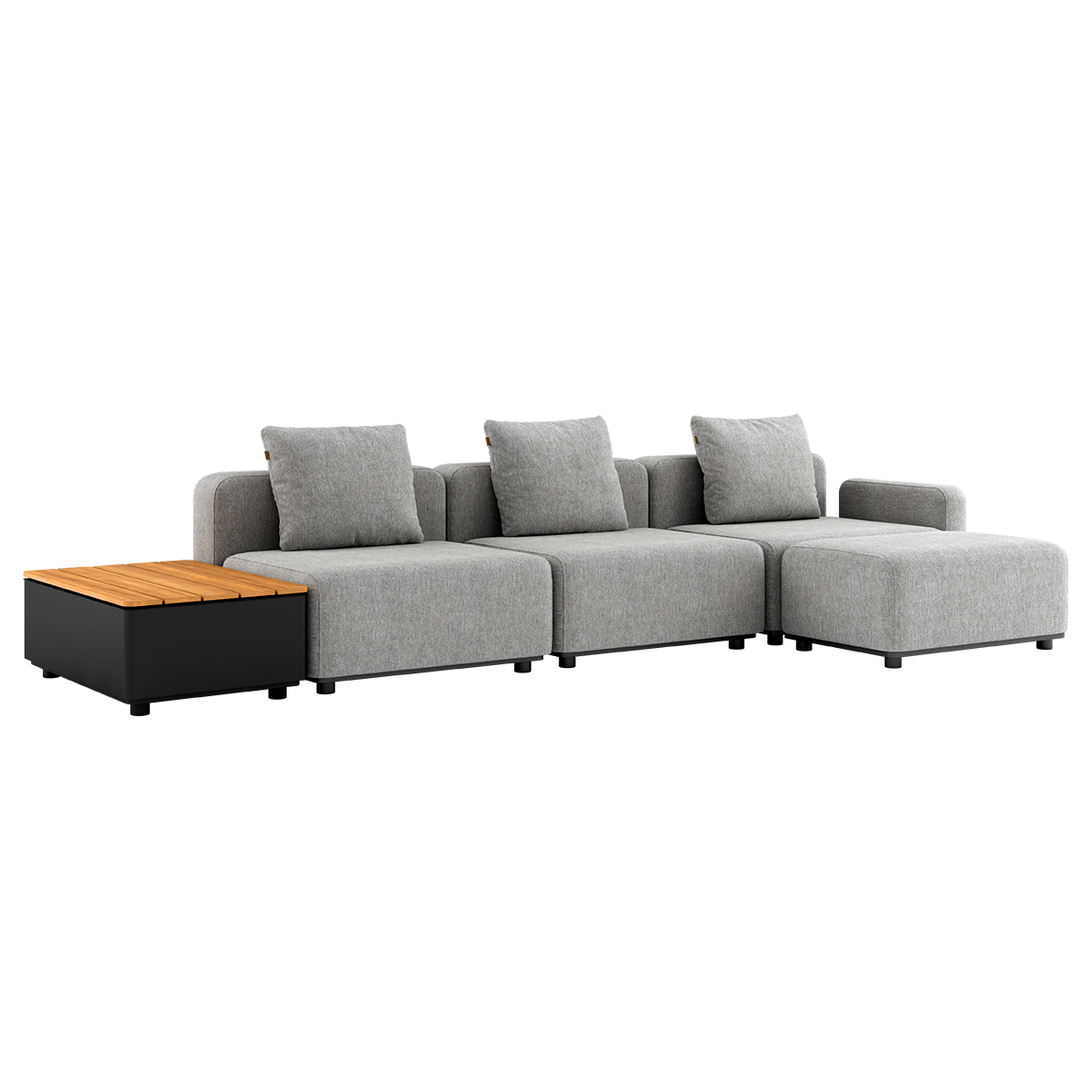 Cobana Lounge Sofa - 3 seater w/ Patio Storage Table