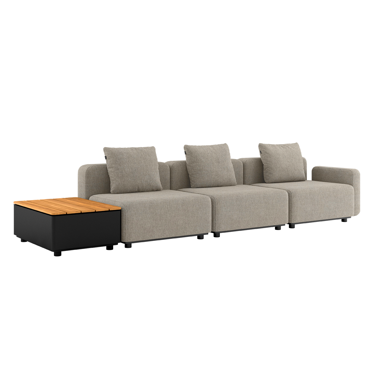 Cobana Lounge Sofa - 3 seater w/ Patio Storage Table