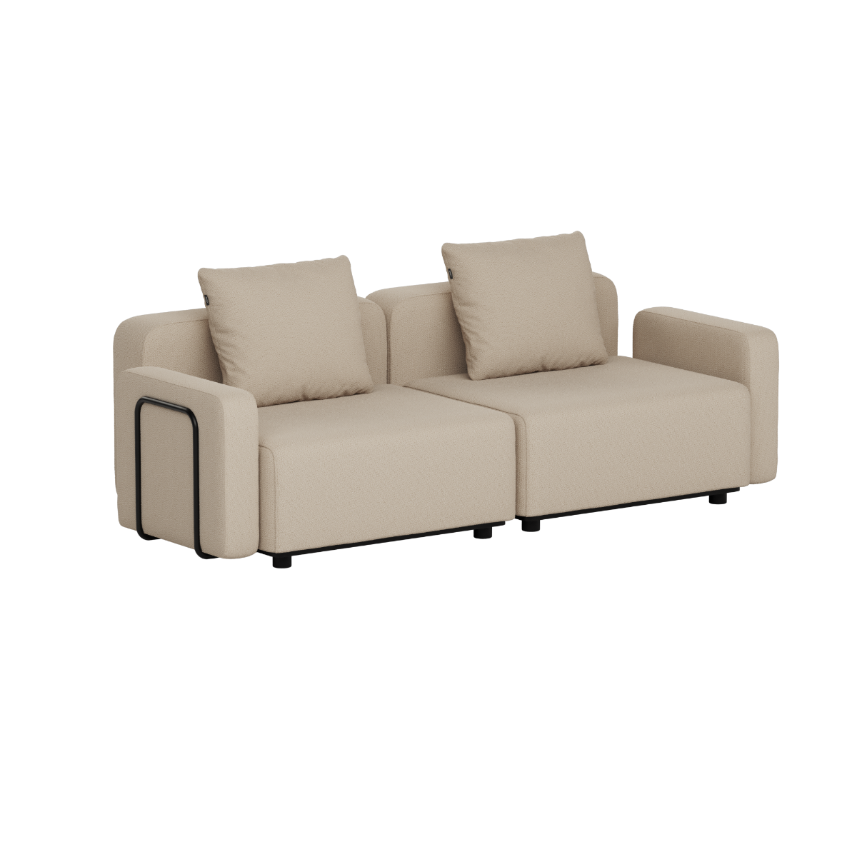 Cobana Lounge Sofa - 2 seater i Boucle Beige från sackit
