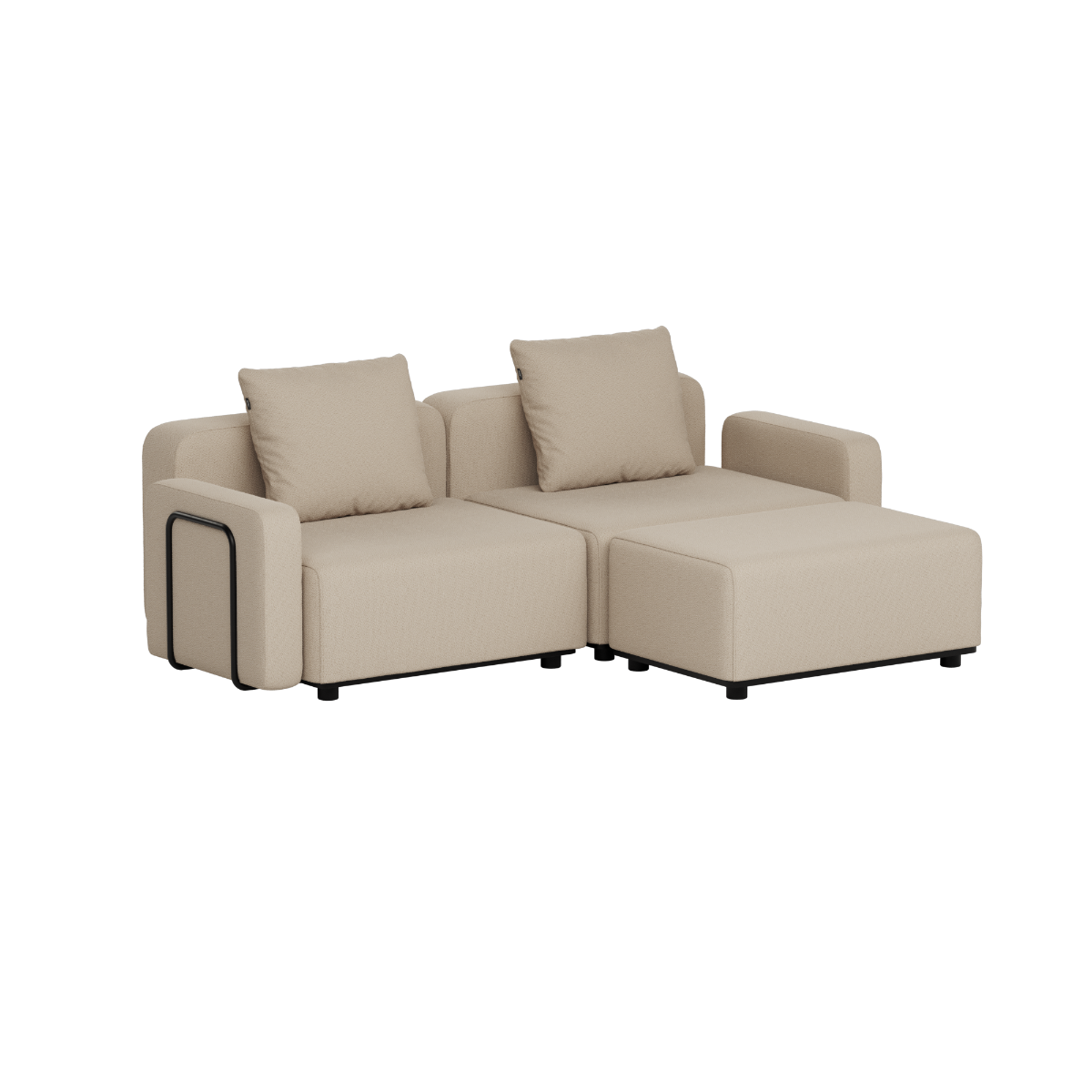 Cobana Lounge Sofa - 2 seater i Boucle Beige från sackit