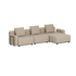Cobana Lounge Sofa - 3 Seater Chaise i Boucle Beige från sackit