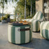 sackit Pouf Outdoor i Renesse Olive – miljöbild