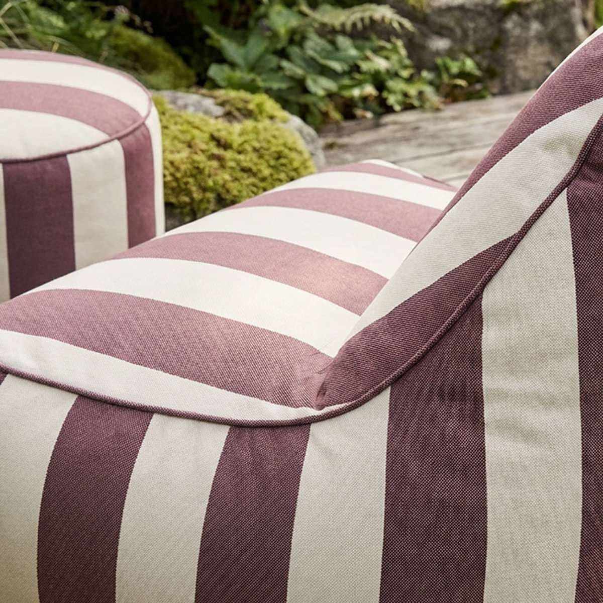sackit Chair & Pouf Outdoor i Renesse Chestnut – miljöbild