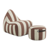 sackit Chair & Pouf Outdoor i Renesse Chestnut från sackit